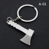 Mini outil de simulation porte-clés en métal : clé à molette, tournevis, marteau – Pendentif cadeau pour voiture