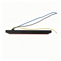 Feu arrière à 15 LED en forme de flèche, 12-24 V, couleur rouge ambre, avec prise