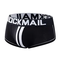 Sous-vêtements pour Homme en Coton Respirant, Boxers Courts Sexy et Jockstrap Érotique Dos Nu, String Slip Cueca Gay avec Poche pour Pénis pour Hommes