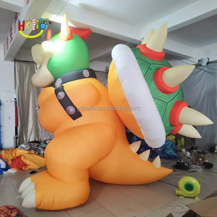 Bowser tiup raksasa maskot karakter permainan