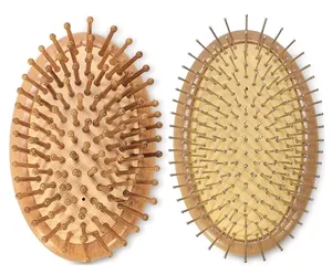 Wooden Hair Comb Scalp Massage Hair Brush Bamboo Airbag Anti-Static Hairbrushes Head Massager Beech Hairbrush