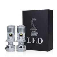 Super Lumineux 16000Lm Led Lazer Projecteur H4 150W Phare Ampoule Proyector Lentille H/L Faisceau Universel pour Voitures et Motos