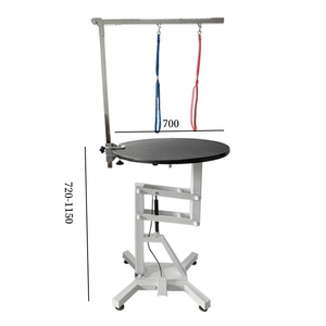 높이 조절 가능한 미끄럼 방지 풋 페달이 있는 공압식 애완동물 미용 테이블 (고양이와 강아지의 털 다듬기 및 건조용) - Product Image 6