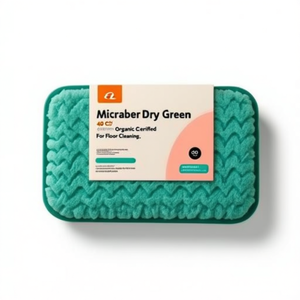 Mop in Microfibra Verde 40 Cm Certificato Biologico per Pulizia Pavimenti - Product Image 2