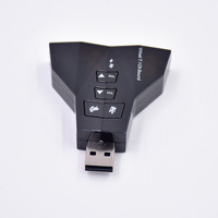 Adaptateur audio USB 2.0 7.1 canaux, double carte son, 2 en 1, carte son externe USB 3D