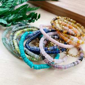 Personalized Natural <b>Stone</b> <b>Bracelet</b> for Healing Anxiety, Yoda Meditation <b>Gem</b> Charm Crystal Beaded <b>Bracelet</b>, Gift for Women - Product Image 2
