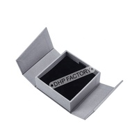Luxe Logo personnalisé rigide coton lin tissu Fine Jewelry boucles d'oreilles bague de mariage collier montre stockage boîtes d'emballage cadeau