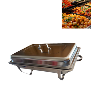 Calentador de Alimentos Comercial Rectangular con Dos Platos, Equipo de Restaurante de Pie - Product Image 3