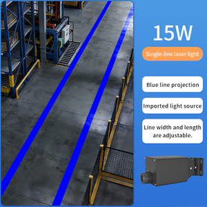 Proyector de Líneas de Advertencia Láser con Soporte Ajustable para Seguridad de Peatones y Montacargas en Almacenes - Product Image 1