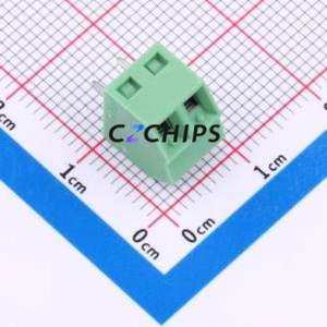 1728284 Screw Terminal Block Through hole Component (THT),P=3.81mm Connector 3.81mm Green Through Hole 2P - Product Image 2