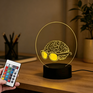 Brain Personalized LED Night Lamp Gift Medical Science Brain Organ Customized Unique Night Light Desk Lamp - Product Image 3