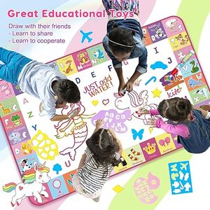Toile de graffiti d'écriture d'eau <span class=keywords><strong>magique</strong></span> colorée éducative pour enfants avec logo personnalisé tapis de toile d'eau <span class=keywords><strong>magique</strong></span> pour enfants bricolage - Product Image 6