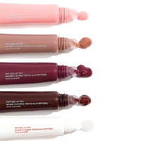 Tubes de brillant à lèvres en plastique premium de 10 ml, mignons, bon marché, vides, couleur bonbon, tubes souples avec impression offset