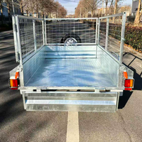 Remorque à foin robuste galvanisée à chaud, remorque agricole pour le transport de paille, remorque porte-foins, vente directe usine