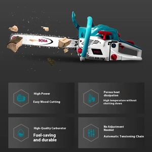 Boda cưa, cưa khai thác gỗ hai thì, cưa xích Xăng tinh khiết gia dụng công suất cao, dụng cụ cắt cây cầm tay đa chức năng - Product Image 5