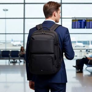 Wholesale Custom logo Men Waterproof Oxford Business <b>Rucksack</b> Expandable With USB Bag Bagpack Travel Back Pack Laptop Backpacks - Product Image 6