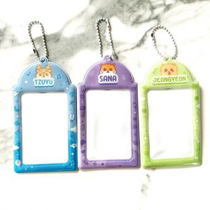Hot Sales <b>Personalized</b> Bank Holder Plastic Acrylic Cute PVC with <b>Keychain</b> for Kpop Style BK Photo Card Holders - Product Image 5