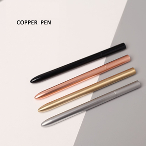 GemFully office <span class=keywords><strong>2021</strong></span> professional plus Meilleure vente obtenez le dernier prix Bullet Shaped Copper Roller Pen - Product Image 3