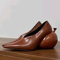 Chaussures féeriques à talons ballon pointus en microfibre, nouvelle collection, disponibles en OEM, pour femmes, série explosion, couleur unie