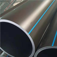 Tuyau minier PE100 HDPE pour le transport de boues de rejet, applications de dragage, haute pression, flexible, résistant à l'usure