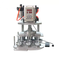 Presse pneumatique multi-têtes PP800 pour boutons aimantés, imitation antique, moderne, semi-automatique, en acier inoxydable