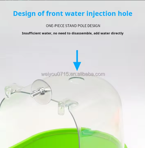 Nouvelle <span class=keywords><strong>baignoire</strong></span> d'<span class=keywords><strong>oiseau</strong></span> avec accessoires de <span class=keywords><strong>cage</strong></span> à oiseaux de salle de bain perroquet, fournitures d'oiseaux pour animaux de compagnie en peau de tigre de poulpe - Product Image 4