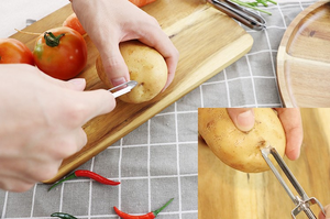 Éplucheur <span class=keywords><strong>suisse</strong></span> en acier inoxydable, pour concombre, carotte, pomme de terre, légumes, pour la cuisine domestique - Product Image 5