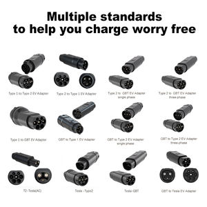 32a 380v जीबीटी इलेक्ट्रिक कार एसी चार्जर एडाप्टर टाइप 2 से gbt 3-चरण कनेक्टर एडाप्टर - Product Image 6