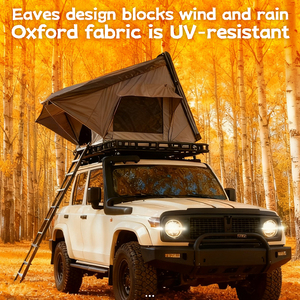 Porte-bagages de toit automatique en aluminium robuste pour voiture, pliable, avec boîte de rangement latérale rabattable, étanche, pour SUV et berline, installation facile, aluminium routier - Product Image 1