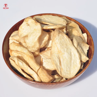DETAN collations croustillantes faibles en gras chips de champignons huîtres royales avec collation à faible teneur en glucides