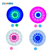 Roues de patins à roulettes LED à double éclairage clignotant 64mm 80mm 100mm 110mm en PU à rebond élevé, vente en gros OEM d'usine