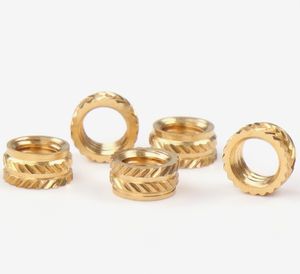 Legood น็อตหัวพิมพ์ทองเหลืองชุบด้วยความร้อนฉีดพลาสติกขนาด3มม. OD 5มม. H 5มม. - Product Image 3