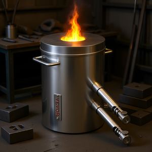 Horno de Fundición Vevor con Capacidad de 12 kg, 2700F, Dos Quemadores, Horno Industrial para Fundir Metales - Product Image 2