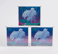 Boîte de rangement rectangulaire en plastique pour cartes de jeu SSJ Elite Trainer, avec bande acrylique transparente, couvercle magnétique résistant aux UV, design moderne