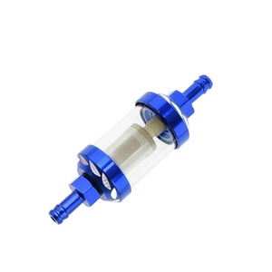 Filtre à carburant universel pour moto 8 mm en alliage d'aluminium CNC, filtre à essence et à huile, accessoires moto pour moto et VTT D - Product Image 1