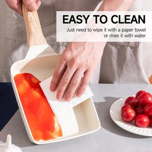 Thiết Kế Cổ Điển Không Dính Die-Cast Nhôm Cảm Ứng Sẵn Sàng Trứng Chiên <span class=keywords><strong>Pan</strong></span> Ăn Sáng Đồ Nấu Nướng Hình Chữ Nhật Đảng Tamagoyaki <span class=keywords><strong>Pan</strong></span> - Product Image 5