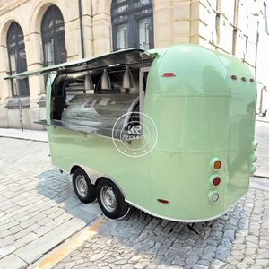 Chariot de vente ambulant rétro pour café et hot-dogs entièrement équipé 2025, camion mobile, remorque mobile OEM, vente - Product Image 4