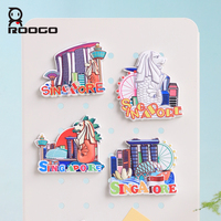 Imán de Resina 3D con Forma de Merlion de Singapur, Recuerdo Turístico, Imán de Refrigerador Bonito y Duradero para Recuerdos de Viaje