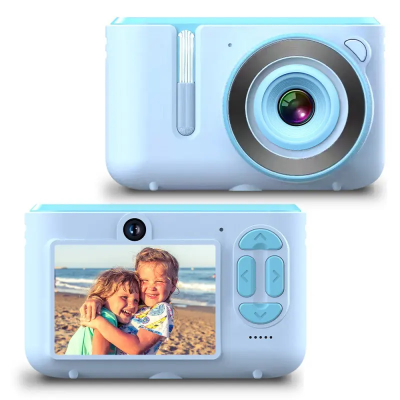 K8キッズデジタルカメラ2インチHDデュアルカメラ720Pビデオ自撮りカメラUSB充電カラーディスプレイキッズバースデーギフトキッズベビー