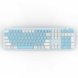 <span class=keywords><strong>Teclado</strong></span> Inalámbrico BT de Doble Canal para Oficina, Versión Portátil con Batería, Estructura de Tijera de 111 Teclas, <span class=keywords><strong>Teclado</strong></span> Ultrafino - Product Image 2
