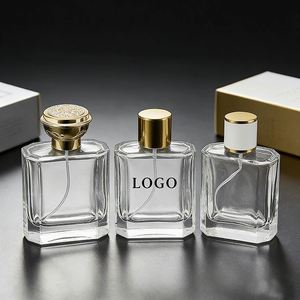 Superior Quality Clear Glass Press <b>Spray</b> Perfume <b>Bottles</b> Refillable <b>Empty</b> Travel Size Cosmetic Packaging Stock with Low Order - Product Image 1