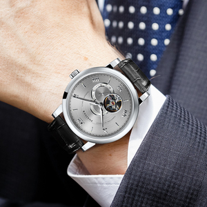 Montre mécanique PONIGER P6.83 41mm en acier avec verre saphir, petite seconde, aiguilles lumineuses, rotor personnalisé, 50M - Product Image 4