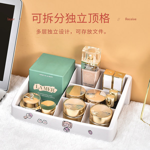 <b>Drawer</b> Style Cosmetic <b>Storage</b> Box With <b>Drawers</b> <b>Plastic</b> Makeup Organizer For Desk Skincare <b>Storage</b> 3 Sizes Available - Product Image 3