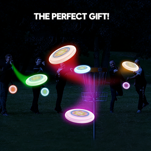 Disco Volador LED de 10.75 Pulgadas, Plástico PP, 175g, con 21 Colores, 121 Luces LED, 3 Modos de Iluminación, Resistente al Agua IP65, Juguete Deportivo Unisex - Product Image 4