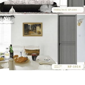 Panel de melamina de imprimación gris oscuro personalizado madera maciza contrachapado interior moderno para hotel residencial apartamento columpio libre - Product Image 2