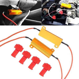 Cách điện Brass thiết bị đầu cuối nhanh chóng Splice nối wirewound kháng tải điện trở Xe LED phanh ngược linh kiện điện tử - Product Image 5