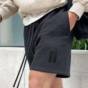 Pantalones Cortos Esenciales <span class=keywords><strong>Fear</strong></span>, Pantalones Cortos Casuales de Verano, Logotipo Personalizado, Marca Privada, Ropa Urbana, 100% Algodón, Color Liso, Pantalones Cortos de Moda J - Product Image 4
