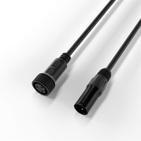Câble de signal DMX512 SHEHDS IP65 1m-10m, étanche, pour éclairage de scène extérieur