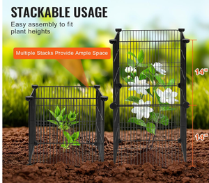 Installation facile, fournitures de jardin carrées en métal, protecteur de plantes pour jardins - Product Image 3