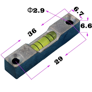 Mini niveau à bulle en alliage de zinc 36x6.7x6.6mm pour un alignement de précision - Product Image 5